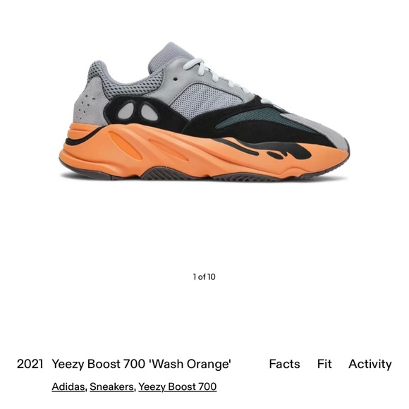 Shoes - Yeezy Boost 700 Wash Orange